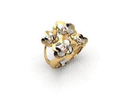 anillo 29 joyería joya plata oro imprimible diamante Boda collar platino enganchar blanco libra esterlina Moda colgante pendiente anillos 3d print model - Mito3D