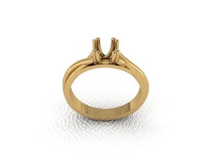 bague 296 or mode beauté diamant mariage bijou bijoux pendentif fiançailles platine imprimable engagement argent gemme fête 3d print model - Mito3D