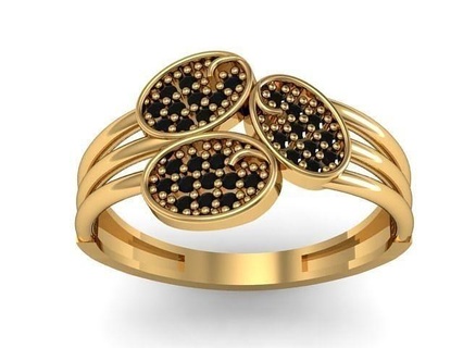 ring 2 jewelry art wedding shining silver brilliant gold diamond engagement necklace pendants bracelets rings 3d print model - Mito3D