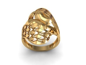 anillo 30 oro joyería joya plata imprimible diamante Boda compromiso libra esterlina platino collar enganchar 3d print model - Mito3D