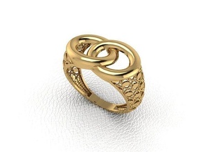ring 30 gold fashion beauty diamond wedding jewel jewellery jewelry engagem rings 3d print model - Mito3D