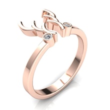 Ring 310 Juwel Hochzeit Engagement Diamant Schmuck druckbar Silber Gold Kleidung brillant Saphir Mode Schönheit Sterling Ringe 3d print model - Mito3D