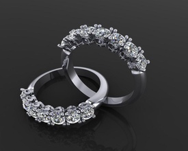 Ring 31 Schmuck Luxus elegant seconlive Gold Silber Hochzeit Diamant Ohrring Armband Halsketten Anhänger Nashorn Schönheit Mode Juwel Ringe Französisch Schnitt 3d print model - Mito3D