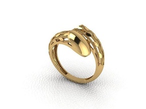 ring 31 gold fashion beauty diamond wedding jewel jewellery jewelry engagem rings 3d print model - Mito3D