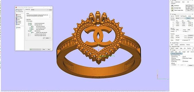 anel 31 modelo coração argolas noivado anéis mulher 3d desing diamante jóia joalheria ouro prata Índia América egp México saudiarabica chique precioso 3d print model - Mito3D