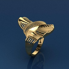anillo 3 la joyería de oro moda y belleza diamante boda el joya plata imprimible gem compromiso rhino los anillos colgante cad 3d print model - Mito3D
