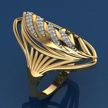 bague 31 bijoux or anneau de mode beauté en diamant mariage joyau l'anneau d'argent imprimable gem fiançailles le l'engagement cad engagem rhino les anneaux 3d print model - Mito3D