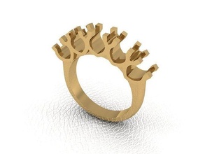 ring 32 gold fashion beauty diamond wedding jewel jewellery jewelry engagem rings 3d print model - Mito3D