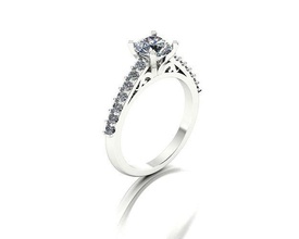 anillo 3 joyería joya lujo oro plata brillante diamante platino blanco Moda belleza libra esterlina compromiso imprimible alfabeto eternidad banda Boda anillos 3d print model - Mito3D