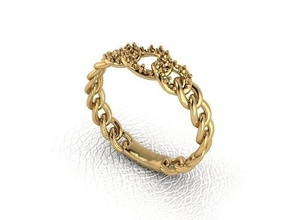 anillo 33 oro moda belleza diamante boda joya joyería enganchar anillos 3d print model - Mito3D