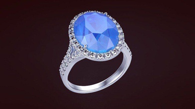 anel 33 jóias a marca tiffany ouro de prata diamante suplemento jar printable o cad anéis 3d print model - Mito3D