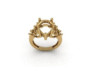 squillare 333 oro moda bellezza diamante nozze gioiello gioielleria pendente anello fidanzamento matrimonio platino stampabile argento gemma celebrazione anelli 3d print model - Mito3D
