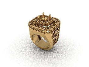 ring 34 gold mode schönheit diamant hochzeit juwel schmuck anhänger verlobungsring ehe platin druckbar engagement silber feier ringe 3d print model - Mito3D