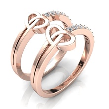 Ring 342 Juwel Hochzeit Engagement Diamant Schmuck druckbar Silber Gold Kleidung brillant Saphir Mode Schönheit Sterling Ringe 3d print model - Mito3D