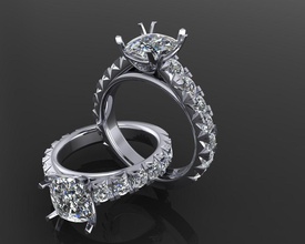 anillo 35 joyería joya lujo elegante secundario oro plata Boda diamante arete pulsera collares colgante pendiente rinoceronte belleza Moda anillos francés cortar 3d print model - Mito3D
