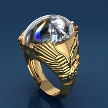 anneau de 35 bijoux or l'anneau d'argent imprimable gem bague en diamant mode le mariage la beauté les anneaux cad rhino s'engager l'engagement fiançailles joyau 3d print model - Mito3D
