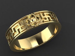 anillo de 36 exclusivo la joyería gratamente custume joyero con gracia nuevo oro plata el platino 3d rpm stl boda cera modelos fresado los anillos 3d print model - Mito3D