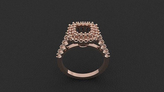 squillare 370 oro moda bellezza diamante nozze gioiello gioielleria pendente anello fidanzamento matrimonio platino stampabile Fidanzamento argento gemma celebrazione fashionring anelli 3d print model - Mito3D