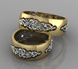 37 yüzüğü takı yüzük mühür altın taş parmak küpe kolye broş zincir inci bilezik 3d print model - Mito3D