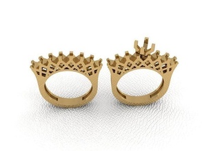 anillo 374 oro moda belleza diamante boda joya joyería colgante pendiente compromiso matrimonio platino imprimible plata celebracion anillos 3d print model - Mito3D