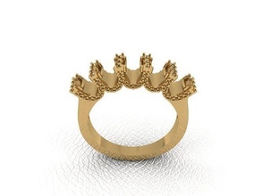 ring 380 gold mode schönheit diamant hochzeit juwel schmuck anhänger verlobungsring ehe platin druckbar engagement silber feier ringe 3d print model - Mito3D
