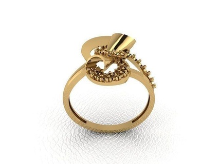 ring 386 gold fashion beauty diamond wedding jewel jewellery jewelry pendant engagementring marriage platinum printable engagement silver gem celebration rings 3d print model - Mito3D