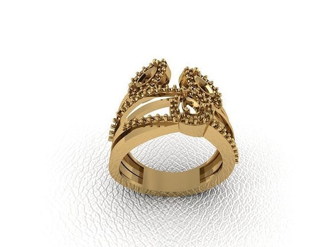 bague 388 or mode beauté diamant mariage bijou bijoux pendentif fiançailles platine imprimable engagement argent gemme fête 3D print model - Mito3D
