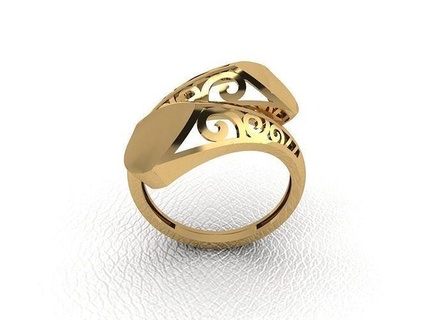 bague 389 or mode beauté diamant mariage bijou bijoux pendentif fiançailles platine imprimable engagement argent gemme fête anneaux 3d print model - Mito3D