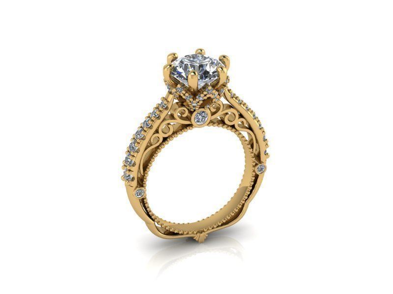 ring 39 jewelry gold jewel jewellery rings 3D print model - Mito3D