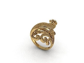 anillo 392 oro moda belleza diamante boda joya joyería colgante pendiente compromiso matrimonio platino imprimible plata celebracion anillos 3d print model - Mito3D