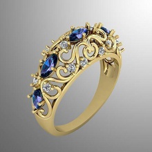 ring 39 jewelry gold precious luxury accessory printable silver jewel brilliant fashion diamond 3d 3dring 3djewelry 3djewel jewellery 3djewellery rings 3d print model - Mito3D