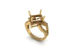 Ring 39 Gold Mode Schönheit Diamant Hochzeit Juwel Schmuck engagem Ringe 3d print model - Mito3D