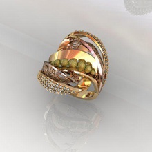 ring 3d 0001 jewelry wedding jewel jewellery gold rings 3d print model - Mito3D