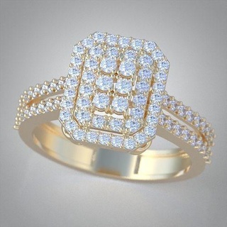 squillare 3d modello 0007 Stampa model15 platino gioielleria oro argento gioiello diamante nozze pendente ciondoli lusso anelli orecchino orecchini braccialetto collana Catene braccialetti 3d print model - Mito3D