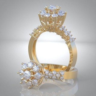 anillo 3d modelo 0016 impresión platino joyería joya oro plata Boda diamante colgante pendiente colgantes lujo anillos arete pendientes pulsera collar cadenas 3d print model - Mito3D