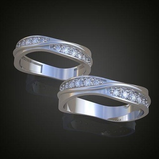 bague 3d modèle 0057 impression model11ol17 bijoux or bijou pendentif pendentifs mariage diamant luxe anneaux boucle d'oreille boucles d'oreilles bracelet Collier platine Chaînes 3d print model - Mito3D