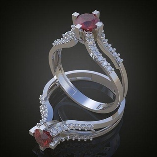 squillare 3d modello 0198 stampabile model15 platino gioielleria oro argento gioiello pendente ciondoli diamante nozze lusso anelli orecchino orecchini collana Catene braccialetti 3d print model - Mito3D