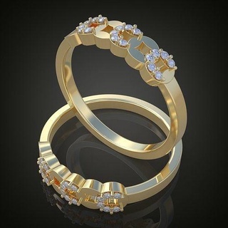 squillare 3d modello 0202 stampabile model11 platino gioielleria oro argento gioiello pendente ciondoli diamante nozze lusso anelli orecchino orecchini braccialetto collana Catene braccialetti 3d print model - Mito3D