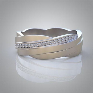 ring 3d model 0216 printable model7 pendant earring bracelet necklace wedding diamond jewellery jewelry jewel gold silver earrings jewelery pendants luxury rings platinum chains bangles 3d print model - Mito3D