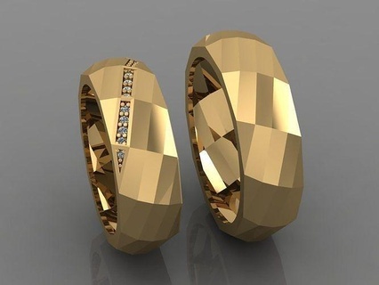 Ring 3d drucken Modell Schmuck Engagement Hochzeit Juwel Platin brillant Diamant Silber druckbar Gold Ringe zart Licht Design 3d print model - Mito3D