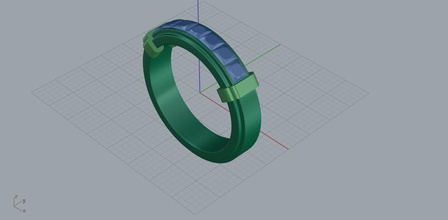 ring 3d print model jewelry glazed designing connection jew arrow illustration symbol number business directory rings 3d print model - Mito3D