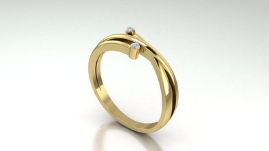 squillare 3d Stampa modello anelli gioielleria oro argento nozze Fidanzamento brillante diamante gemma moda diamant bellezza sterlina stampabile 3d print model - Mito3D