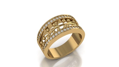ring 3d print model jewelry gold wedding diamond silver luxury platinum shining fashion precious engagement white rings jewellery brillant beauty 3d print model - Mito3D