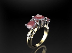 bague 3d pour imprimer le modèle j150 bijoux l'améthyste de l'anneau la livre sterling l'engagement platine mode d'argent mariage imprimable diamant beauté saphir l'émeraude joyau cad pierre précieuse les anneaux 3d print model - Mito3D