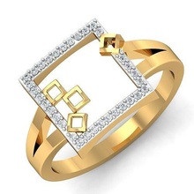 ring 3dm stl fbx obj einzelheiten quadrat diamant gold schmuck mode druckbar engagem hochzeit braut ringe silber engagement sterling cad 3d print model - Mito3D
