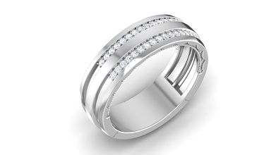 squillare 3dm stl render 3d stampa modello diamante righe of diamanti anelli nozze fidanzamento gioielleria stampabile gioiello bianca argento oro sterlina platino brillante 3d print model - Mito3D
