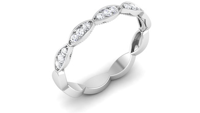 bague 3dm stl rendre détail 3d modèle d'impression bijoux les anneaux de mariage l'engagement imprimable joyau le diamant d'argent or en la livre sterling platine blanc 3d print model - Mito3D