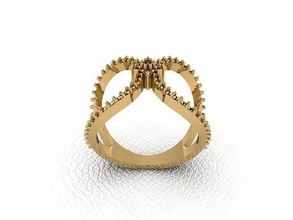 Ring 400 Gold Mode Schönheit Diamant Hochzeit Juwel Schmuck Anhänger Verlobungsring Ehe Platin druckbar Engagement Silber Feier 3d print model - Mito3D