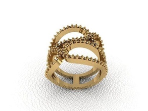 Ring 402 Gold Mode Schönheit Diamant Hochzeit Juwel Schmuck Anhänger Verlobungsring Ehe Platin druckbar Engagement Silber Feier 3d print model - Mito3D