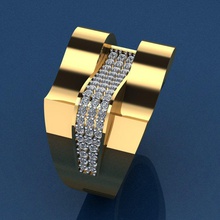 anillo de 40 la joyería oro moda sterling imprimible y belleza diamante boda el compromiso joya solitaire vintag prendas vestir cad engagem los anillos 3d print model - Mito3D